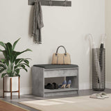 vidaXL Hallenbank Wit 63 x 38 x 45 cm Geengineerd Hout en Stof