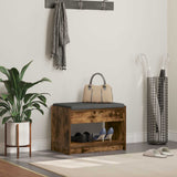 vidaXL Hallenbank Wit 63 x 38 x 45 cm Geengineerd Hout en Stof
