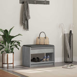 vidaXL Hallenbank Wit 63 x 38 x 45 cm Geengineerd Hout en Stof