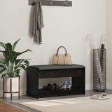 vidaXL Hallenbank Wit 63 x 38 x 45 cm Geengineerd Hout en Stof