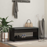 vidaXL Hallenbank Wit 63 x 38 x 45 cm Geengineerd Hout en Stof