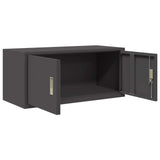 vidaXL Opbergkast Zwart 90 x 40 x 140 cm Staal