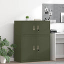 vidaXL Opbergkast Zwart 90 x 40 x 140 cm Staal