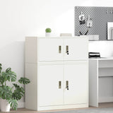 vidaXL Opbergkast Zwart 90 x 40 x 140 cm Staal