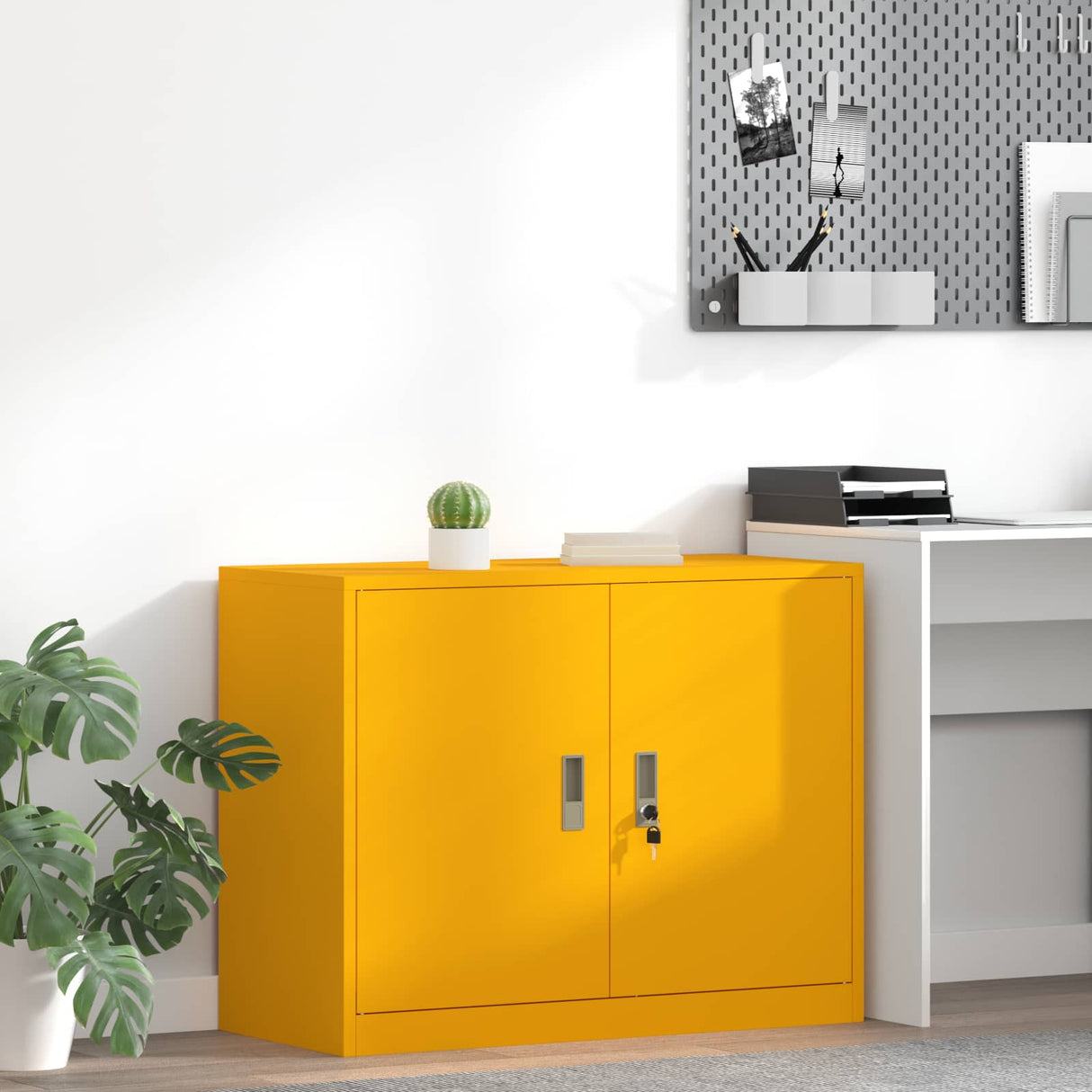 vidaXL Opbergkast Zwart 90 x 40 x 140 cm Staal
