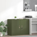 vidaXL Opbergkast Zwart 90 x 40 x 140 cm Staal