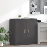 vidaXL Opbergkast Zwart 90 x 40 x 140 cm Staal