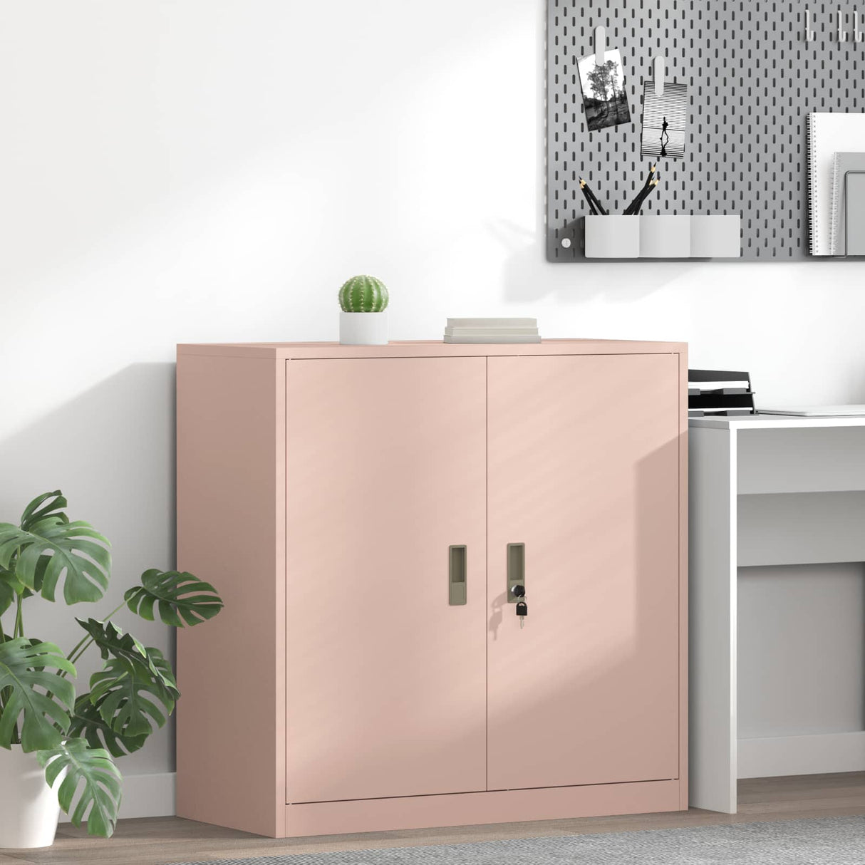 vidaXL Opbergkast Zwart 90 x 40 x 140 cm Staal