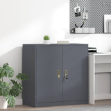 vidaXL Opbergkast Zwart 90 x 40 x 140 cm Staal