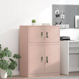 vidaXL Opbergkast Zwart 90 x 40 x 140 cm Staal