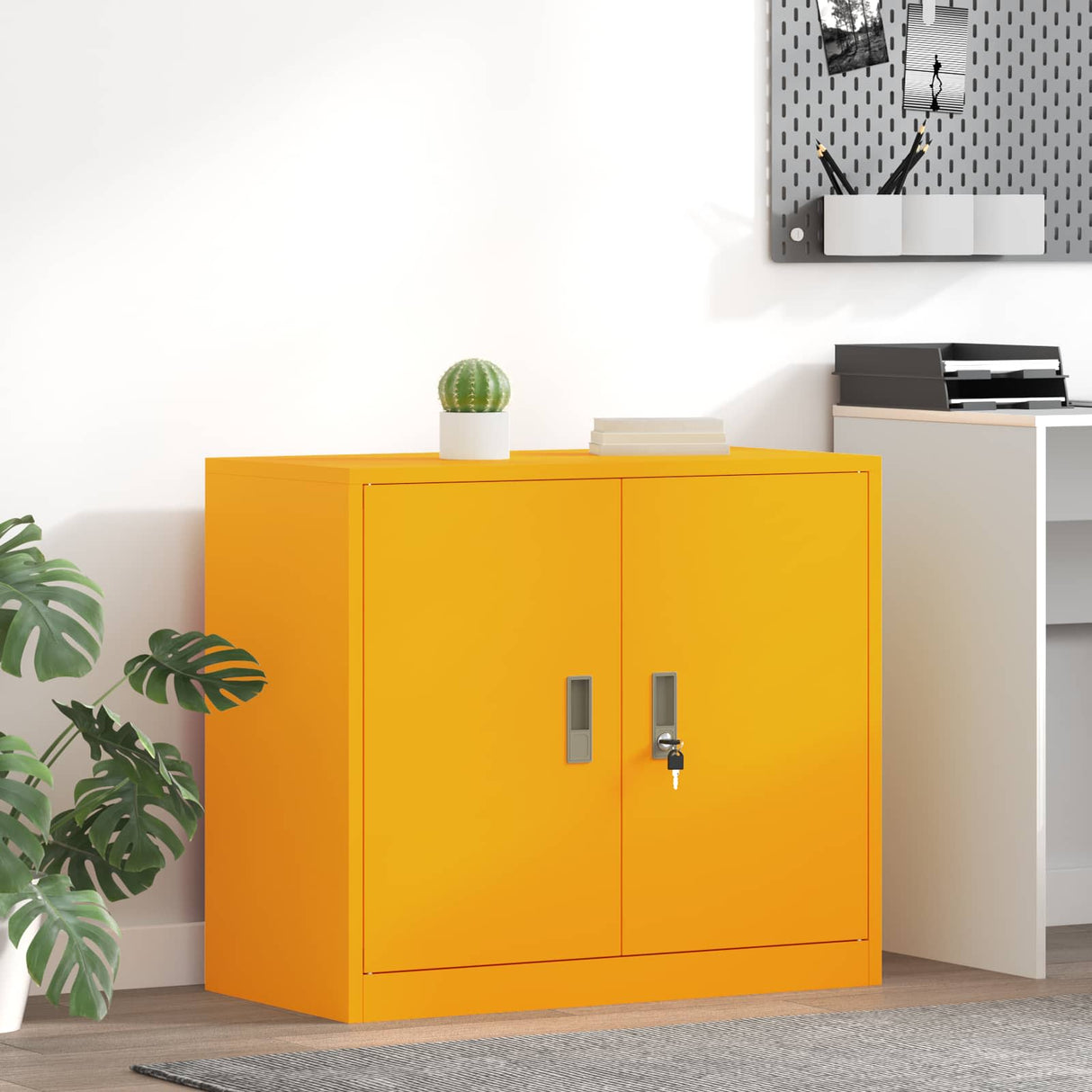 vidaXL Opbergkast Zwart 90 x 40 x 140 cm Staal