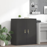 vidaXL Opbergkast Zwart 90 x 40 x 140 cm Staal