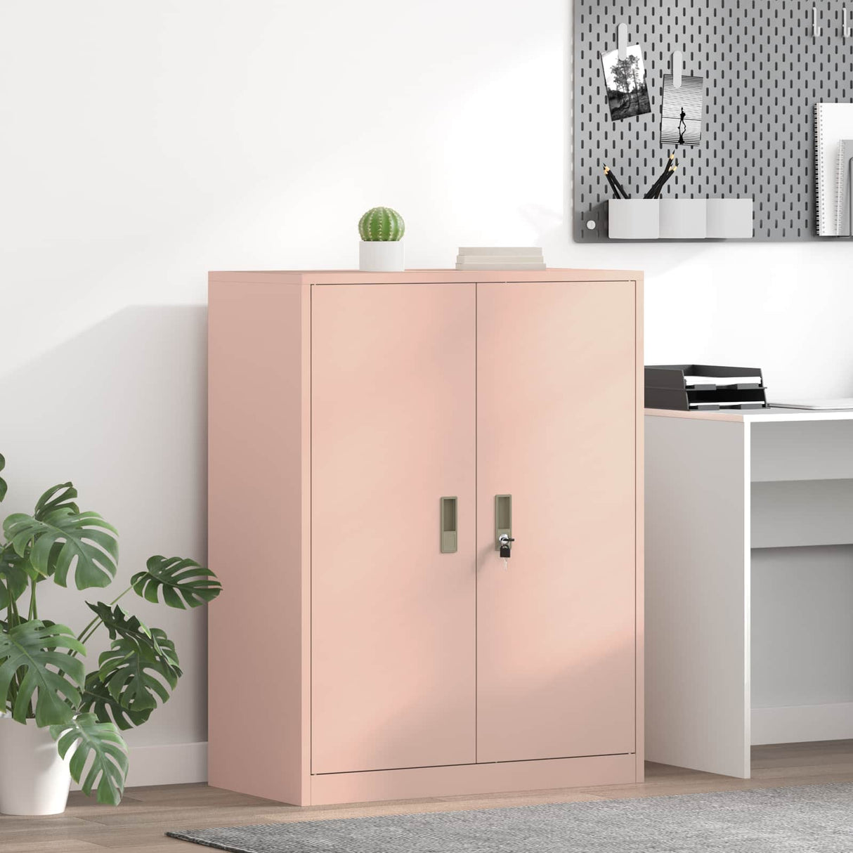 vidaXL Opbergkast Zwart 90 x 40 x 140 cm Staal