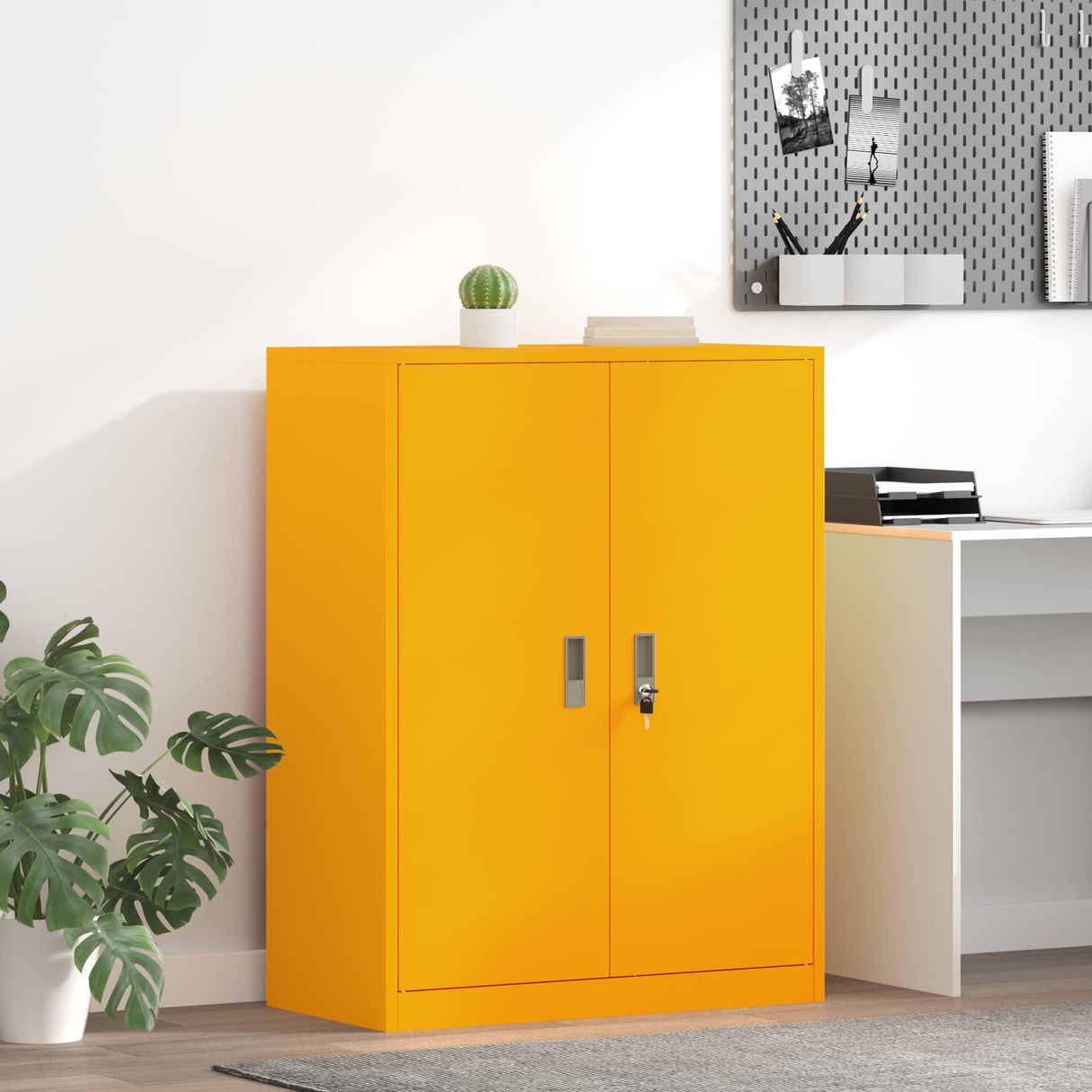 vidaXL Opbergkast Zwart 90 x 40 x 140 cm Staal