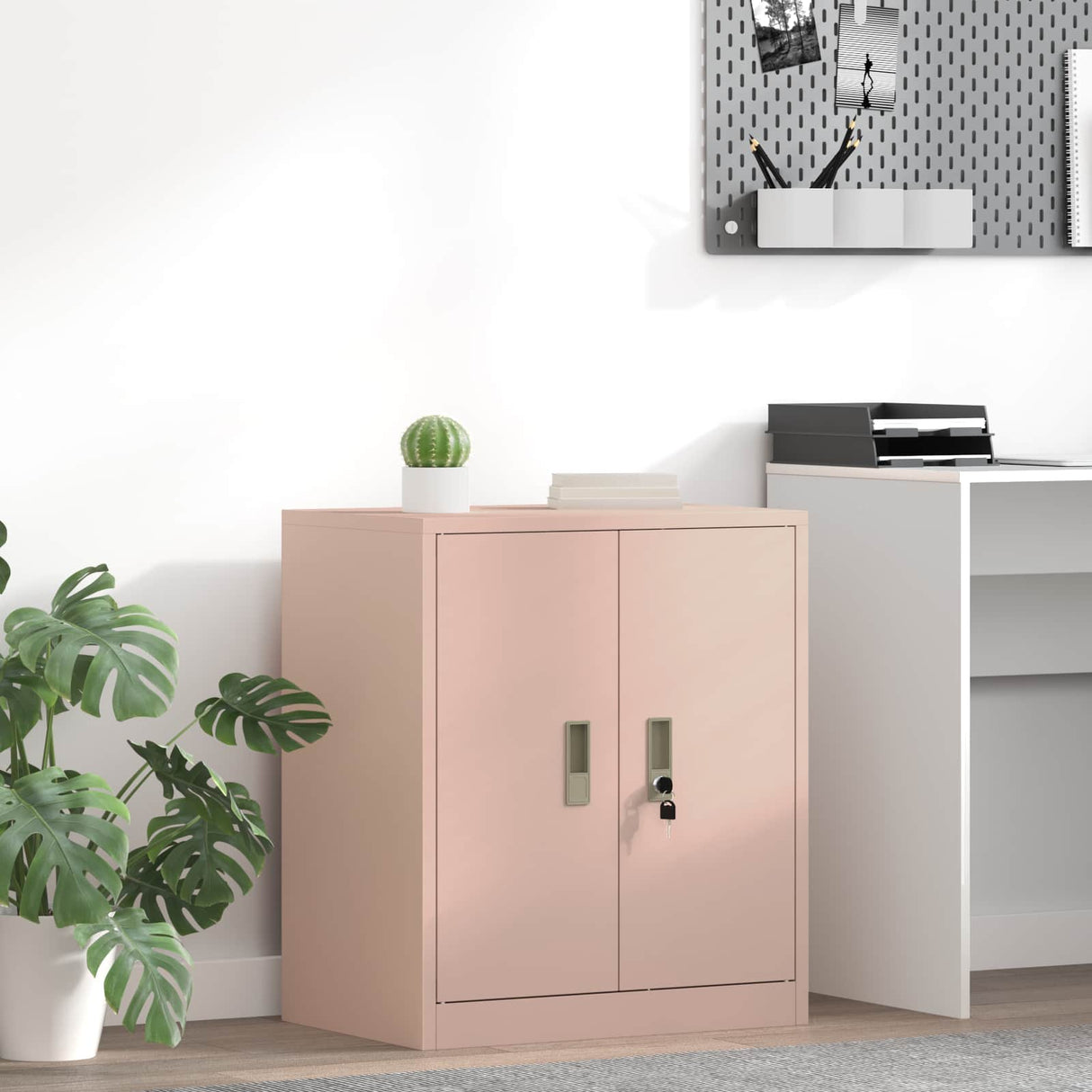 vidaXL Opbergkast Zwart 90 x 40 x 140 cm Staal