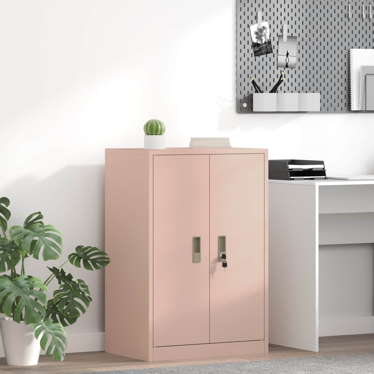 vidaXL Opbergkast Zwart 90 x 40 x 140 cm Staal