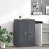 vidaXL Opbergkast Zwart 90 x 40 x 140 cm Staal
