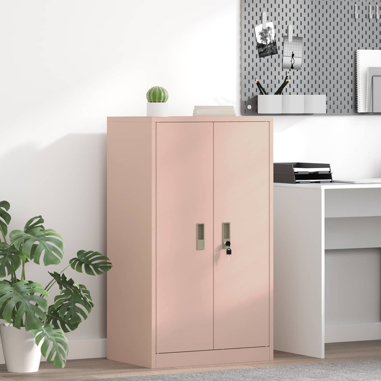 vidaXL Opbergkast Zwart 90 x 40 x 140 cm Staal