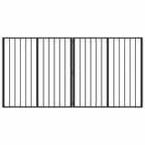 vidaXL Hondendeur 2 Panels Zwart 100 x 100 cm Gegevens staal