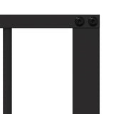 vidaXL Hondendeur 2 Panels Zwart 100 x 100 cm Gegevens staal