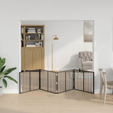 vidaXL Hondendeur 2 Panels Zwart 100 x 100 cm Gegevens staal