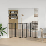 vidaXL Hondendeur 2 Panels Zwart 100 x 100 cm Gegevens staal