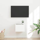 vidaXL TV Wandkast Wandgemonteerd Wit 39 x 31 x 29,5 cm Bewerkt hout