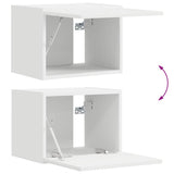 vidaXL TV Wandkast Wandgemonteerd Wit 39 x 31 x 29,5 cm Bewerkt hout