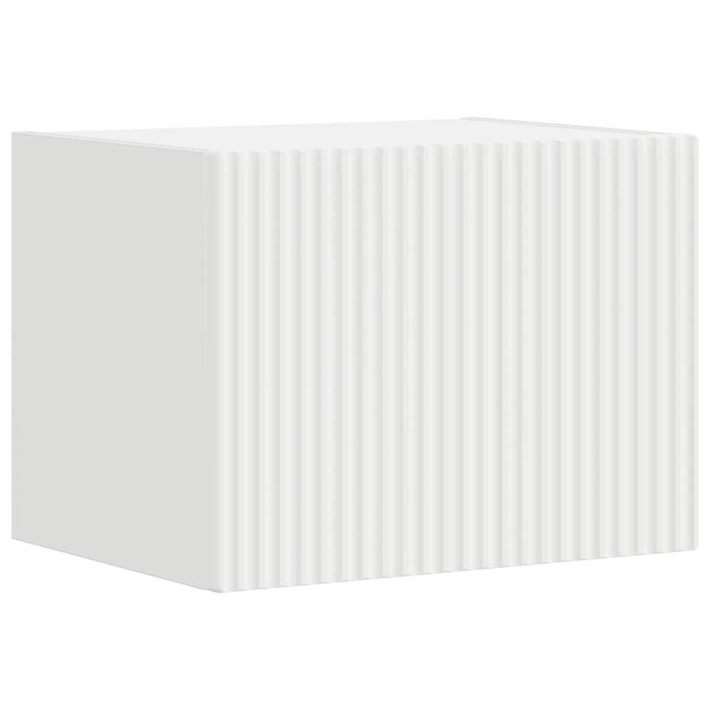 vidaXL TV Wandkast Wandgemonteerd Wit 39 x 31 x 29,5 cm Bewerkt hout