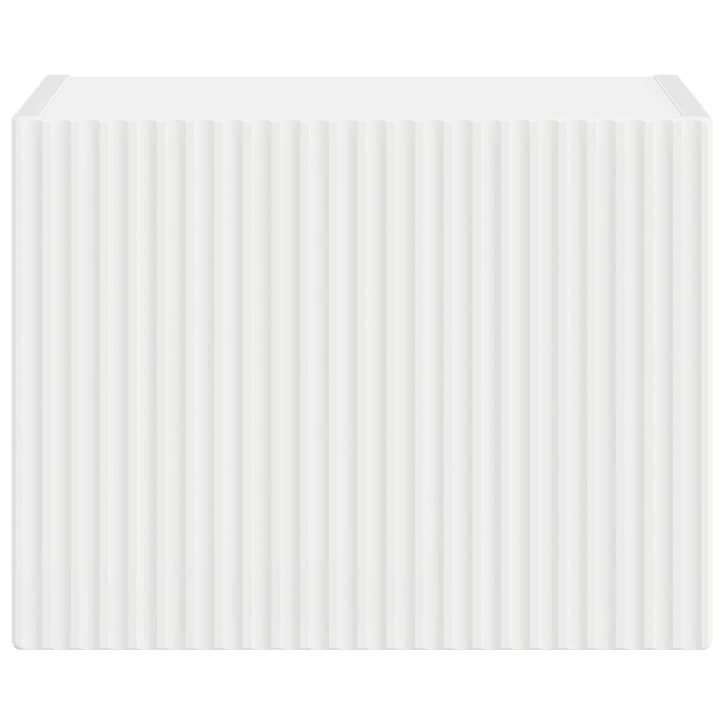 vidaXL TV Wandkast Wandgemonteerd Wit 39 x 31 x 29,5 cm Bewerkt hout