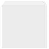 vidaXL TV Wandkast Wandgemonteerd Wit 39 x 31 x 29,5 cm Bewerkt hout
