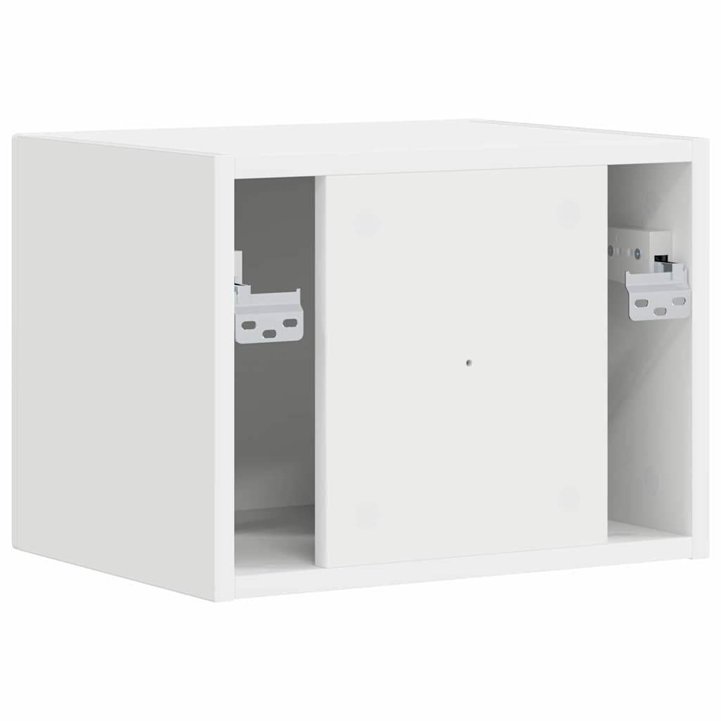 vidaXL TV Wandkast Wandgemonteerd Wit 39 x 31 x 29,5 cm Bewerkt hout