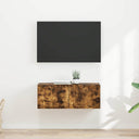 vidaXL TV Wandkast Wandgemonteerd Wit 39 x 31 x 29,5 cm Bewerkt hout