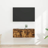 vidaXL TV Wandkast Wandgemonteerd Wit 39 x 31 x 29,5 cm Bewerkt hout