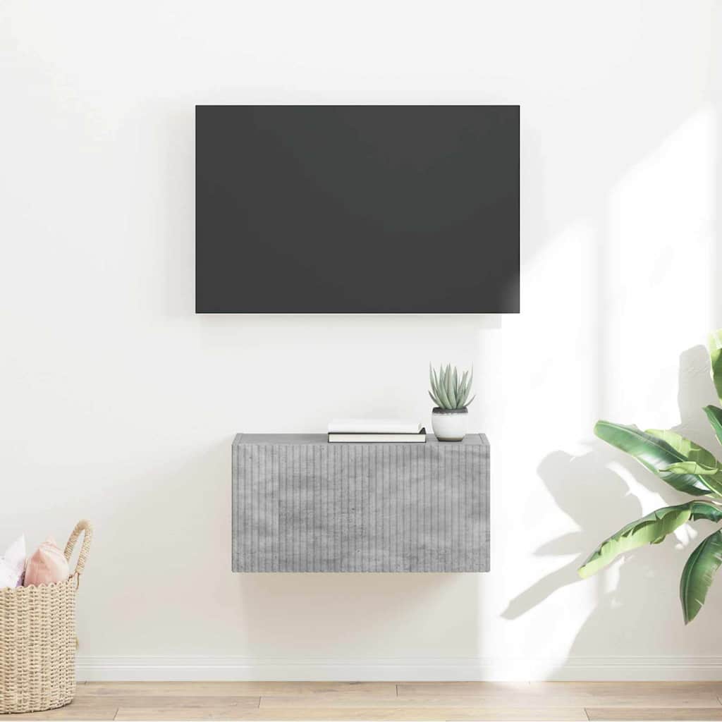vidaXL TV Wandkast Wandgemonteerd Wit 39 x 31 x 29,5 cm Bewerkt hout