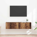 vidaXL TV Wandkast Wandgemonteerd Wit 39 x 31 x 29,5 cm Bewerkt hout
