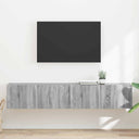 vidaXL TV Wandkast Wandgemonteerd Wit 39 x 31 x 29,5 cm Bewerkt hout