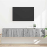 vidaXL TV Wandkast Wandgemonteerd Wit 39 x 31 x 29,5 cm Bewerkt hout