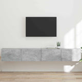 vidaXL TV Wandkast Wandgemonteerd Wit 39 x 31 x 29,5 cm Bewerkt hout