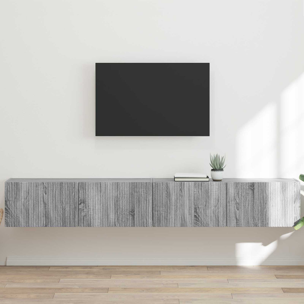 vidaXL TV Wandkast Wandgemonteerd Wit 39 x 31 x 29,5 cm Bewerkt hout