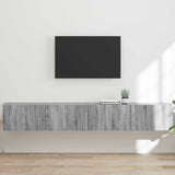 vidaXL TV Wandkast Wandgemonteerd Wit 39 x 31 x 29,5 cm Bewerkt hout