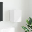 vidaXL TV Wandkast Wandgemonteerd Wit 30 x 31 x 40 cm Bewerkt hout