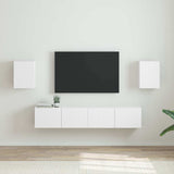 vidaXL TV Wandkast Wandgemonteerd Wit 30 x 31 x 40 cm Bewerkt hout