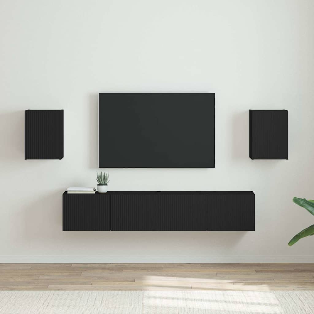 vidaXL TV Wandkast Wandgemonteerd Wit 30 x 31 x 40 cm Bewerkt hout