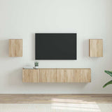 vidaXL TV Wandkast Wandgemonteerd Wit 30 x 31 x 40 cm Bewerkt hout