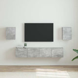 vidaXL TV Wandkast Wandgemonteerd Wit 30 x 31 x 40 cm Bewerkt hout