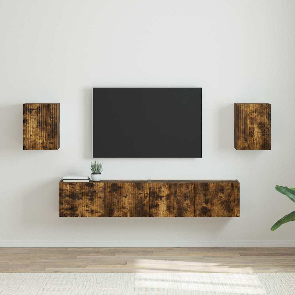 vidaXL TV Wandkast Wandgemonteerd Wit 30 x 31 x 40 cm Bewerkt hout