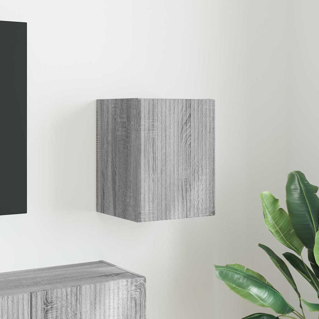 vidaXL TV Wandkast Wandgemonteerd Wit 30 x 31 x 40 cm Bewerkt hout