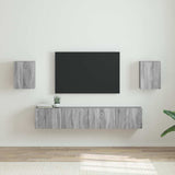 vidaXL TV Wandkast Wandgemonteerd Wit 30 x 31 x 40 cm Bewerkt hout