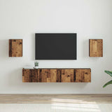 vidaXL TV Wandkast Wandgemonteerd Wit 30 x 31 x 40 cm Bewerkt hout